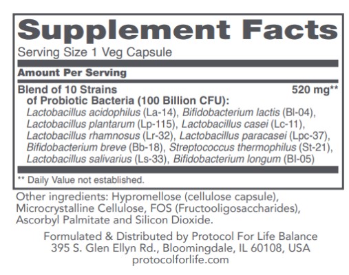 ProtoDophilus 100 Billion Probiotic